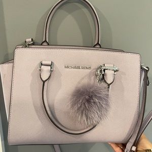 Micheal Kors Lilac Leather Satchel